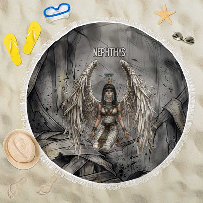 Nephthys Beach Blanket Mistress of the House Egyptian Goddess Wings