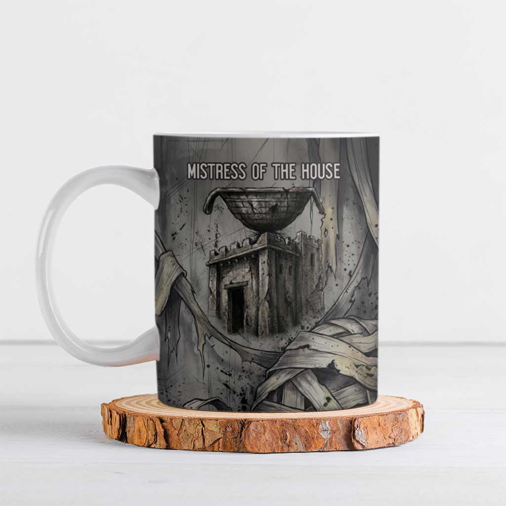 Nephthys Ceramic Mug Mistress of the House Egyptian Goddess Wings