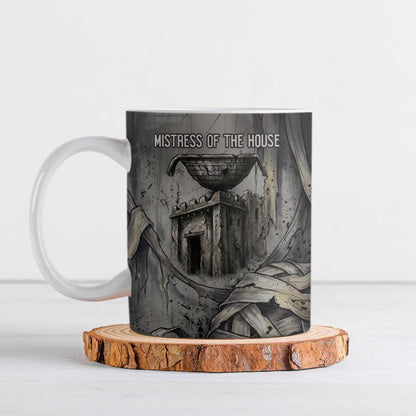 Nephthys Ceramic Mug Mistress of the House Egyptian Goddess Wings