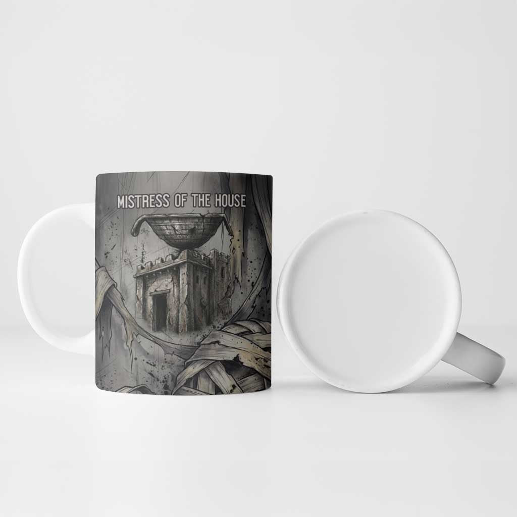 Nephthys Ceramic Mug Mistress of the House Egyptian Goddess Wings