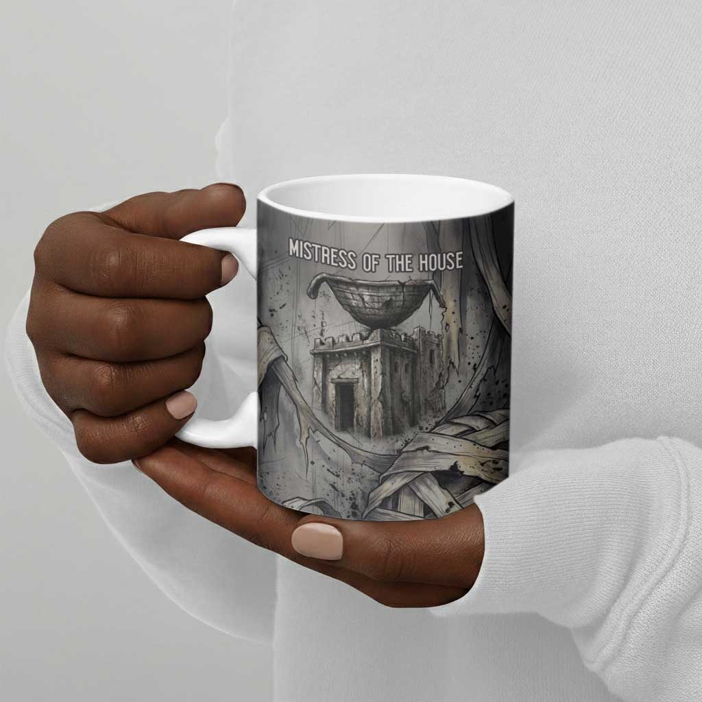 Nephthys Ceramic Mug Mistress of the House Egyptian Goddess Wings