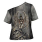 Nephthys Cross Shoulder Shirt Mistress of the House Egyptian Goddess Wings