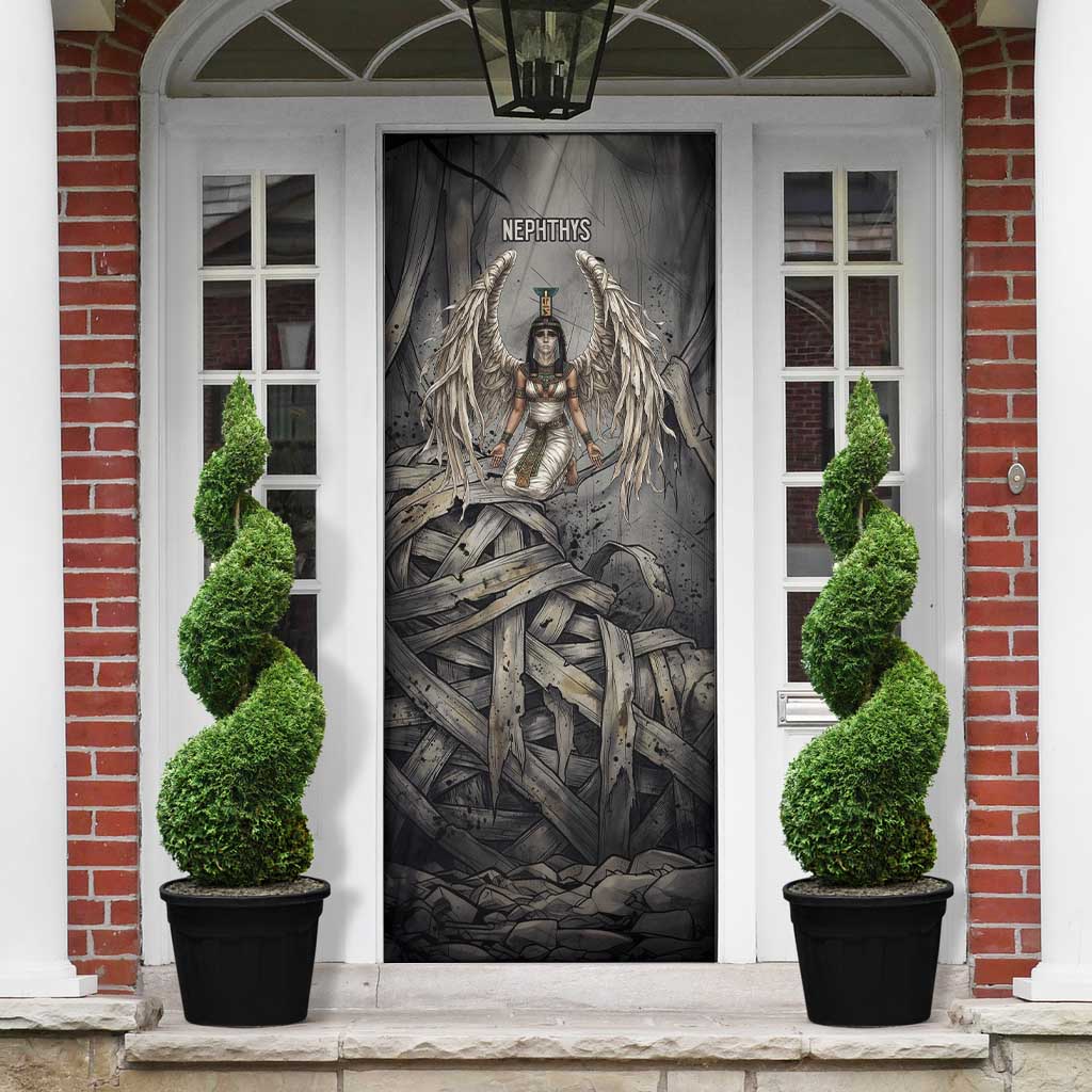 Nephthys Door Cover Mistress of the House Egyptian Goddess Wings