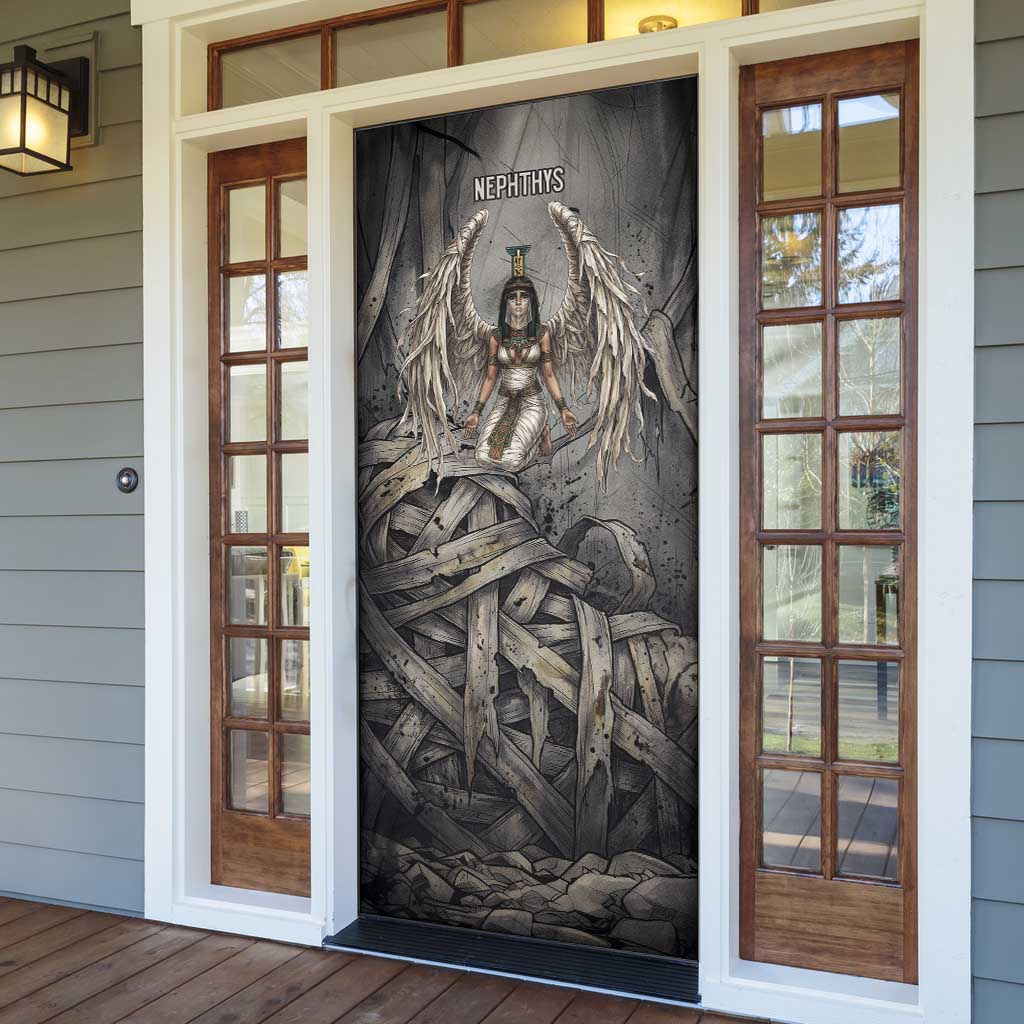 Nephthys Door Cover Mistress of the House Egyptian Goddess Wings