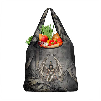 Nephthys Grocery Bag Mistress of the House Egyptian Goddess Wings