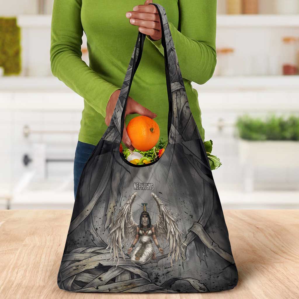 Nephthys Grocery Bag Mistress of the House Egyptian Goddess Wings