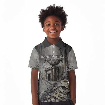 Nephthys Kid Polo Shirt Mistress of the House Egyptian Goddess Wings