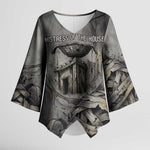 Nephthys Kimono Sleeve Blouse Mistress of the House Egyptian Goddess Wings