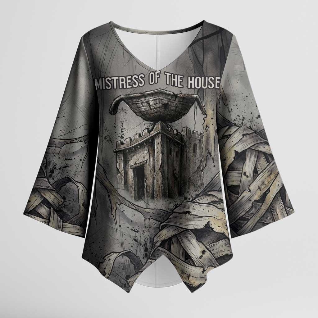 Nephthys Kimono Sleeve Blouse Mistress of the House Egyptian Goddess Wings