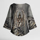 Nephthys Kimono Sleeve Blouse Mistress of the House Egyptian Goddess Wings