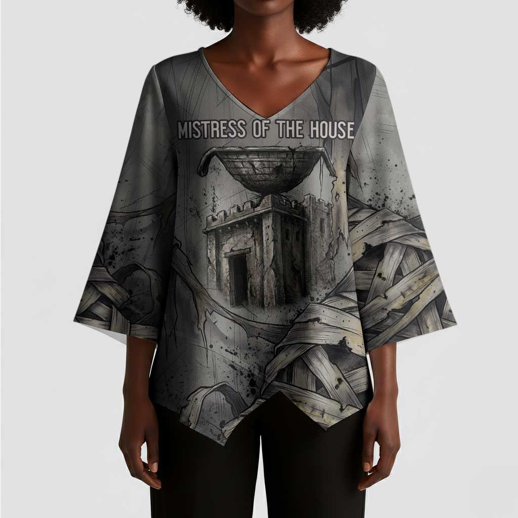 Nephthys Kimono Sleeve Blouse Mistress of the House Egyptian Goddess Wings