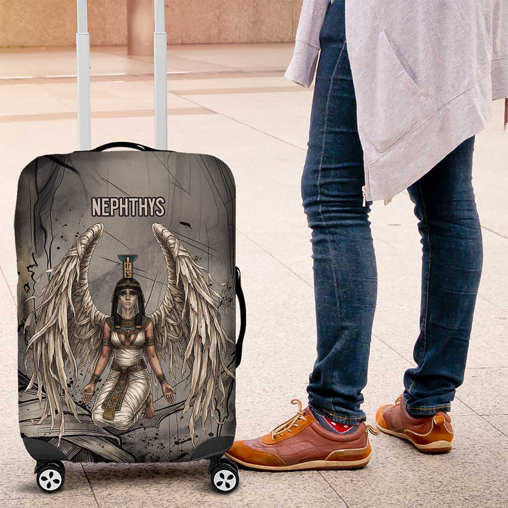 Nephthys Luggage Cover Mistress of the House Egyptian Goddess Wings