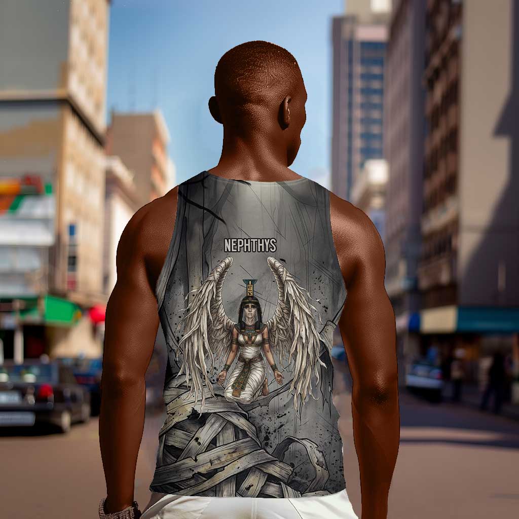 Nephthys Men Tank Top Mistress of the House Egyptian Goddess Wings