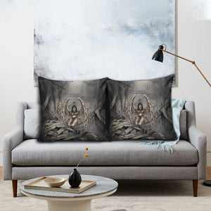Nephthys Pillow Cover Mistress of the House Egyptian Goddess Wings