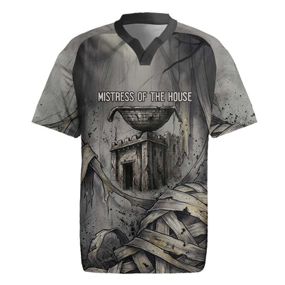 Nephthys Rugby Jersey Mistress of the House Egyptian Goddess Wings