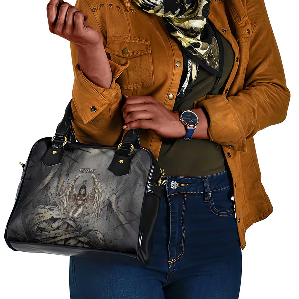 Nephthys Shoulder Handbag Mistress of the House Egyptian Goddess Wings