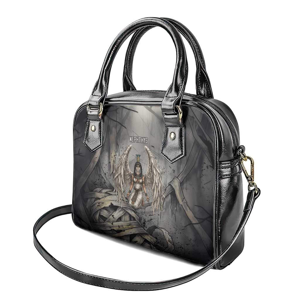 Nephthys Shoulder Handbag Mistress of the House Egyptian Goddess Wings