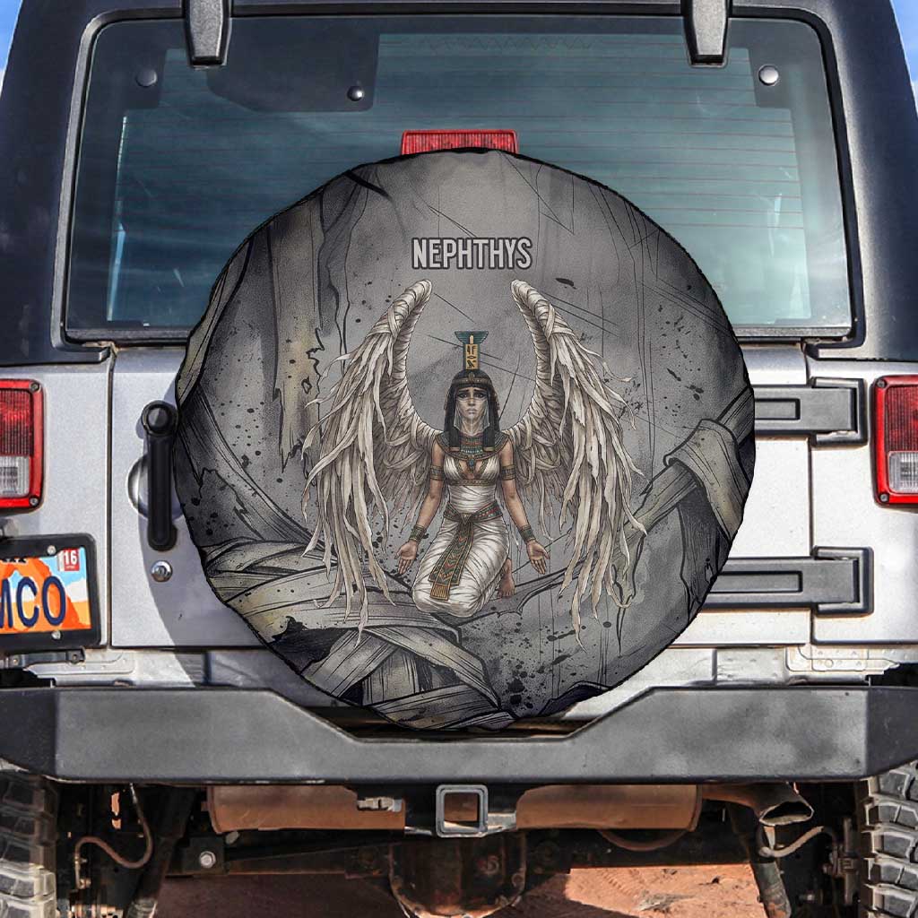 Nephthys Spare Tire Cover Mistress of the House Egyptian Goddess Wings