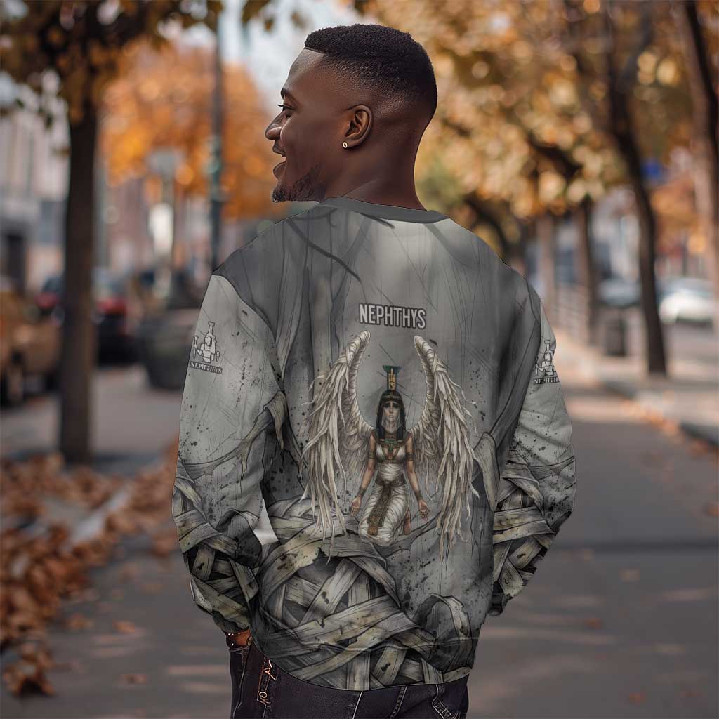 Nephthys Sweatshirt Mistress of the House Egyptian Goddess Wings