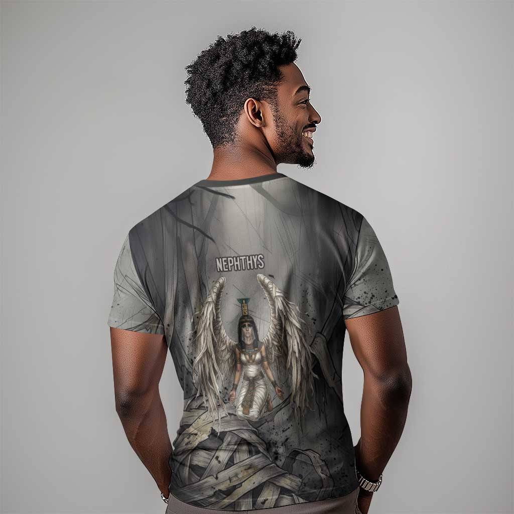 Nephthys T shirt Mistress of the House Egyptian Goddess Wings
