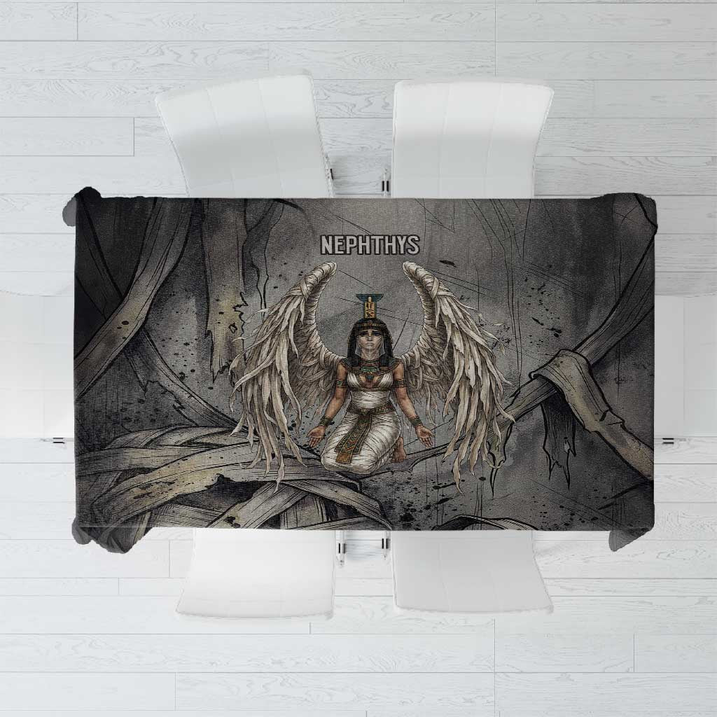 Nephthys Tablecloth Mistress of the House Egyptian Goddess Wings