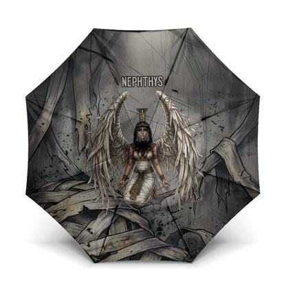 Nephthys Umbrella Mistress of the House Egyptian Goddess Wings