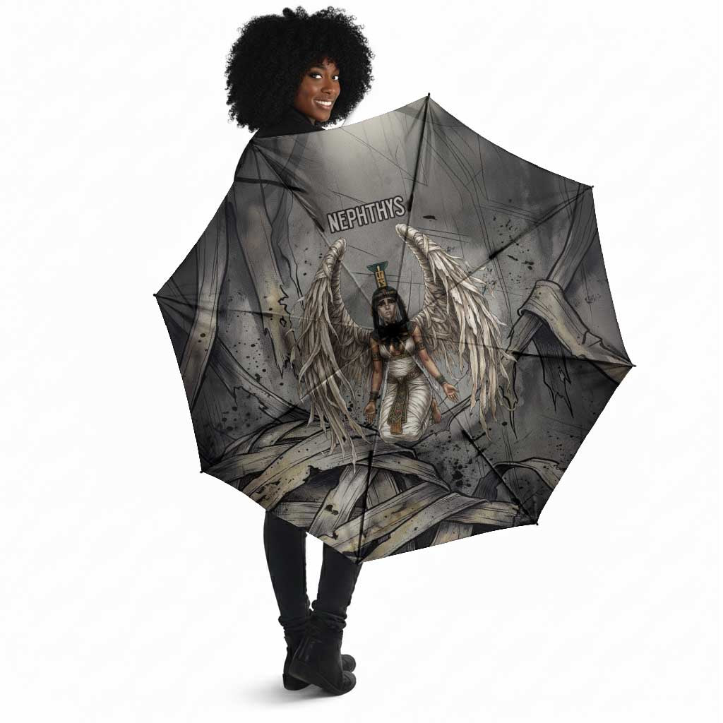 Nephthys Umbrella Mistress of the House Egyptian Goddess Wings