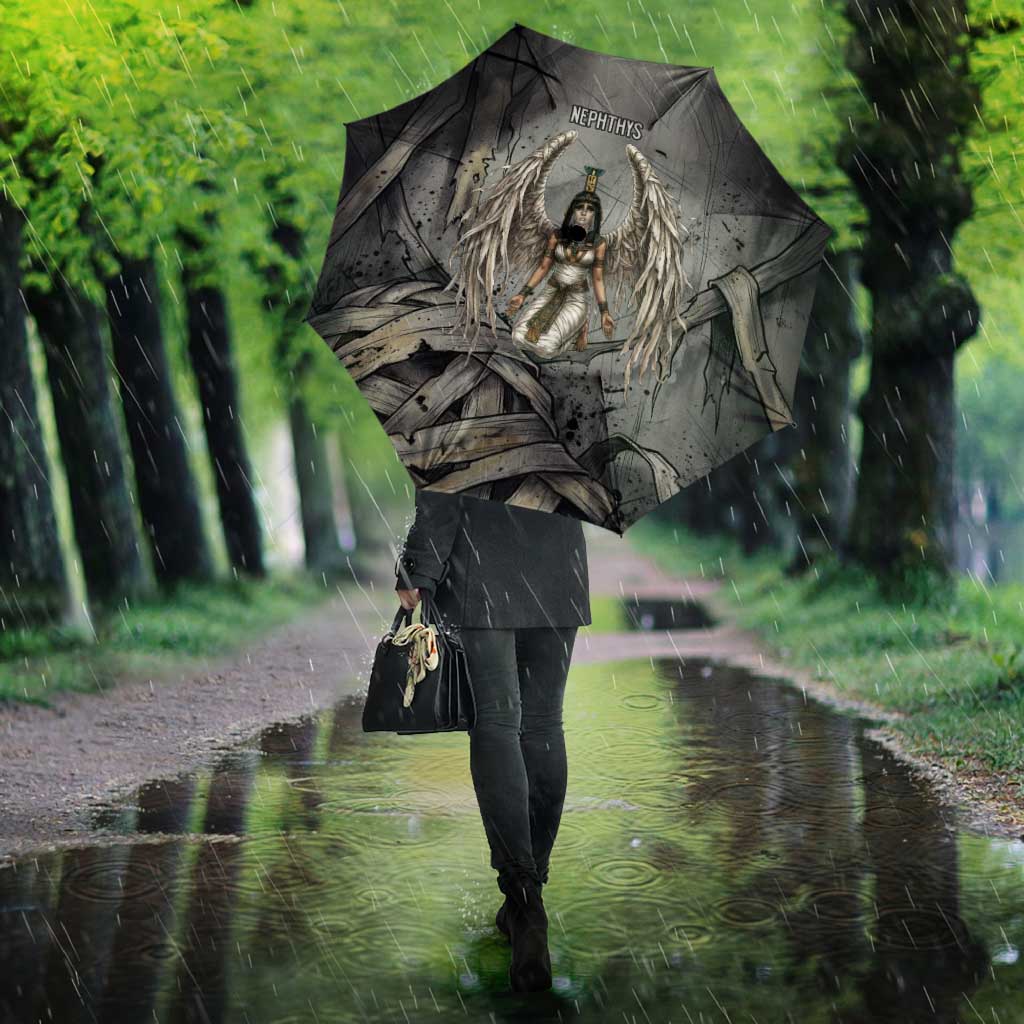 Nephthys Umbrella Mistress of the House Egyptian Goddess Wings