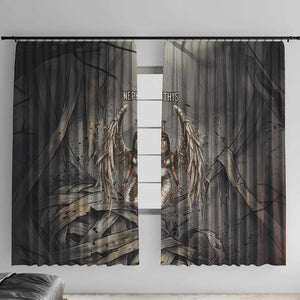 Nephthys Window Curtain Mistress of the House Egyptian Goddess Wings