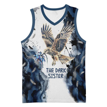 Nephthys Egyptian Basketball Jersey The Dark Sister Falcon Wings Moon Veil