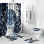 Nephthys Egyptian Bathroom Set The Dark Sister Falcon Wings Moon Veil
