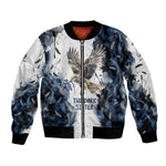 Nephthys Egyptian Bomber Jacket The Dark Sister Falcon Wings Moon Veil