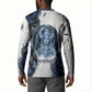 Nephthys Egyptian Button Sweatshirt The Dark Sister Falcon Wings Moon Veil