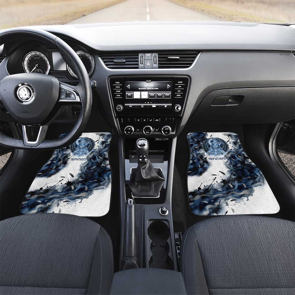 Nephthys Egyptian Car Mats The Dark Sister Falcon Wings Moon Veil