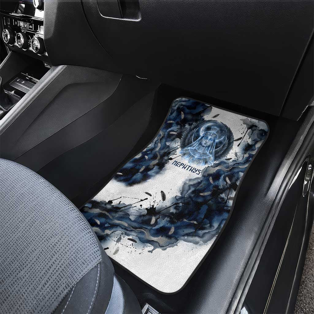 Nephthys Egyptian Car Mats The Dark Sister Falcon Wings Moon Veil