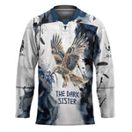 Nephthys Egyptian Hockey Jersey The Dark Sister Falcon Wings Moon Veil