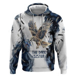 Nephthys Egyptian Hoodie The Dark Sister Falcon Wings Moon Veil