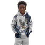 Nephthys Egyptian Kid Hoodie The Dark Sister Falcon Wings Moon Veil