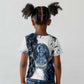 Nephthys Egyptian Kid T shirt The Dark Sister Falcon Wings Moon Veil