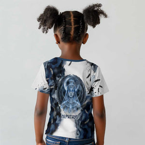 Nephthys Egyptian Kid T shirt The Dark Sister Falcon Wings Moon Veil