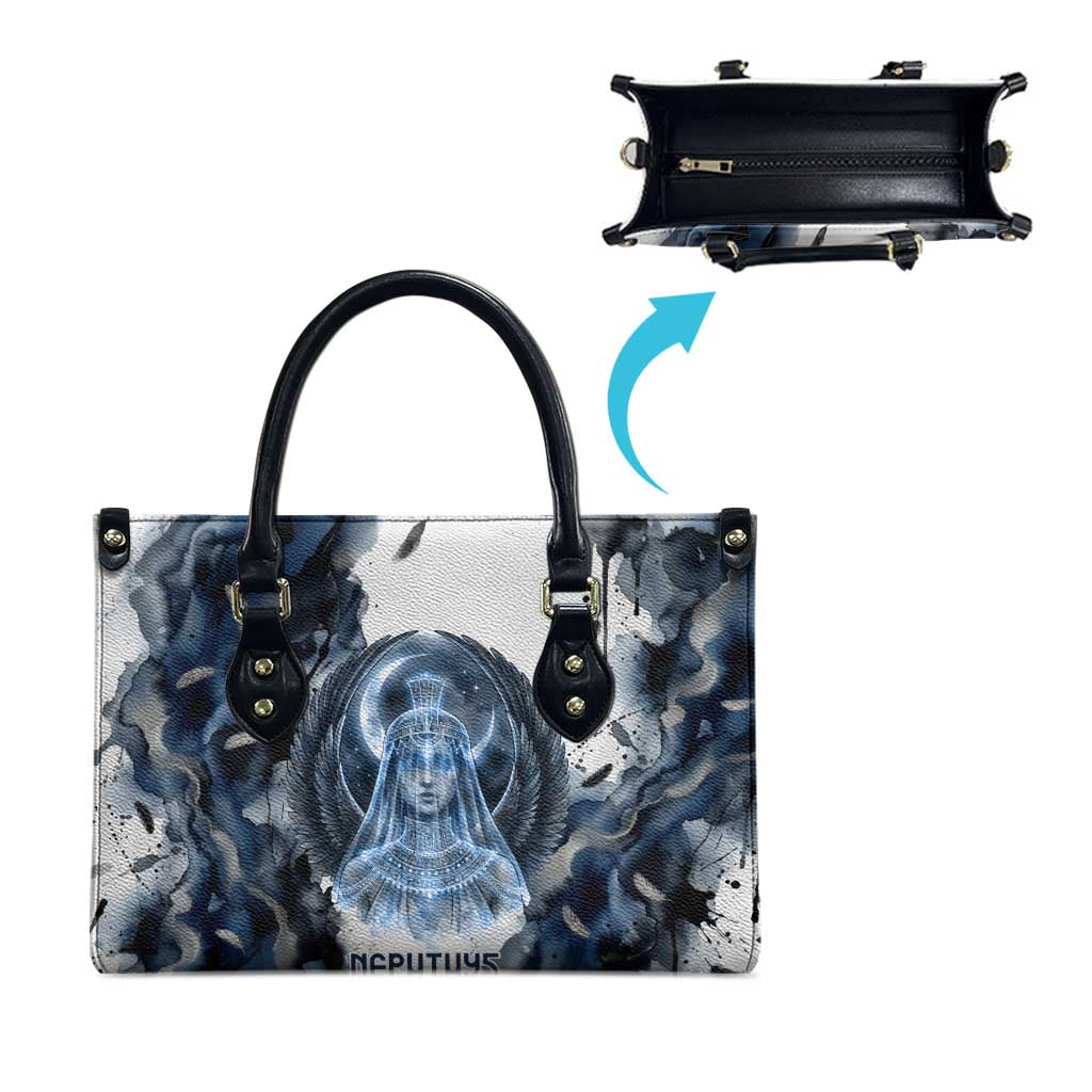 Nephthys Egyptian Leather Bag The Dark Sister Falcon Wings Moon Veil