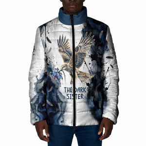 Nephthys Egyptian Padded Jacket The Dark Sister Falcon Wings Moon Veil