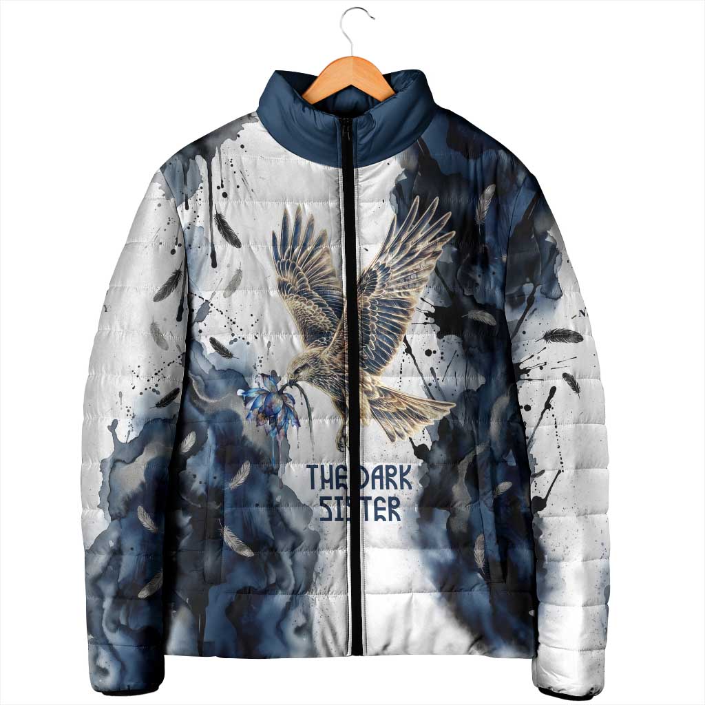 Nephthys Egyptian Padded Jacket The Dark Sister Falcon Wings Moon Veil