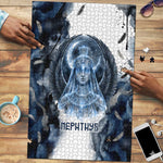 Nephthys Egyptian Puzzle The Dark Sister Falcon Wings Moon Veil