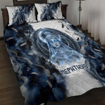 Nephthys Egyptian Quilt Bed Set The Dark Sister Falcon Wings Moon Veil