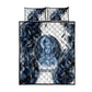 Nephthys Egyptian Quilt Bed Set The Dark Sister Falcon Wings Moon Veil