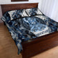 Nephthys Egyptian Quilt Bed Set The Dark Sister Falcon Wings Moon Veil