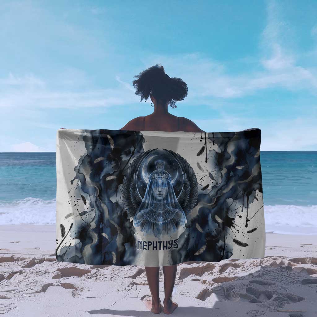 Nephthys Egyptian Sarong The Dark Sister Falcon Wings Moon Veil