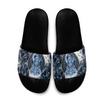 Nephthys Egyptian Slide Sandals The Dark Sister Falcon Wings Moon Veil