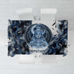 Nephthys Egyptian Tablecloth The Dark Sister Falcon Wings Moon Veil
